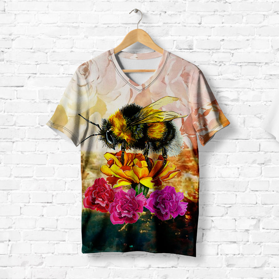 Bumblebee On A Yellow Flower T-Shirt