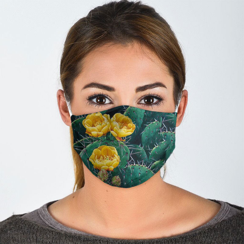 Cactus Floral Face Mask