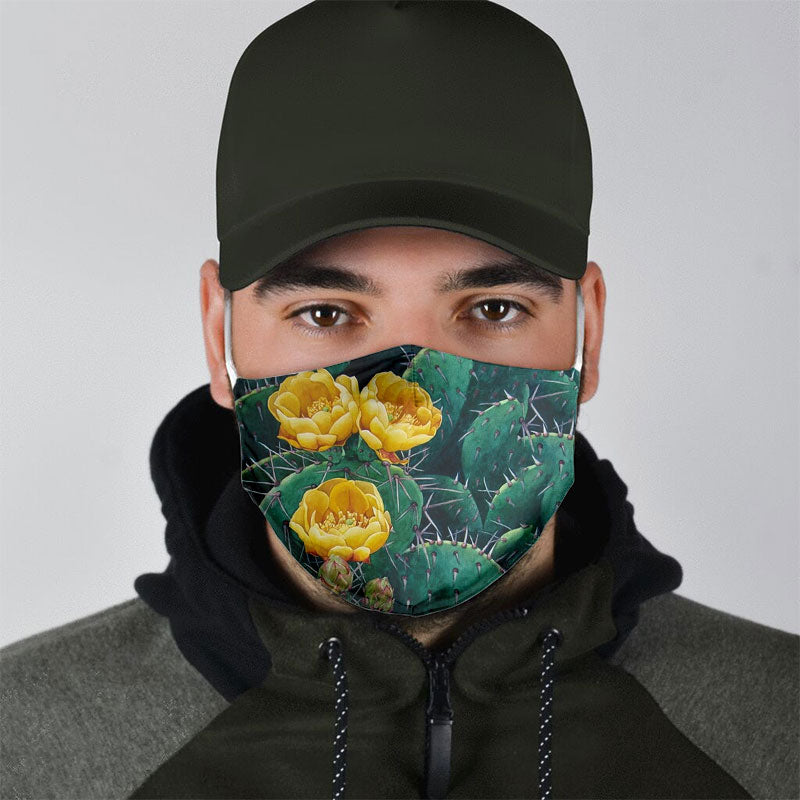 Cactus Floral Face Mask