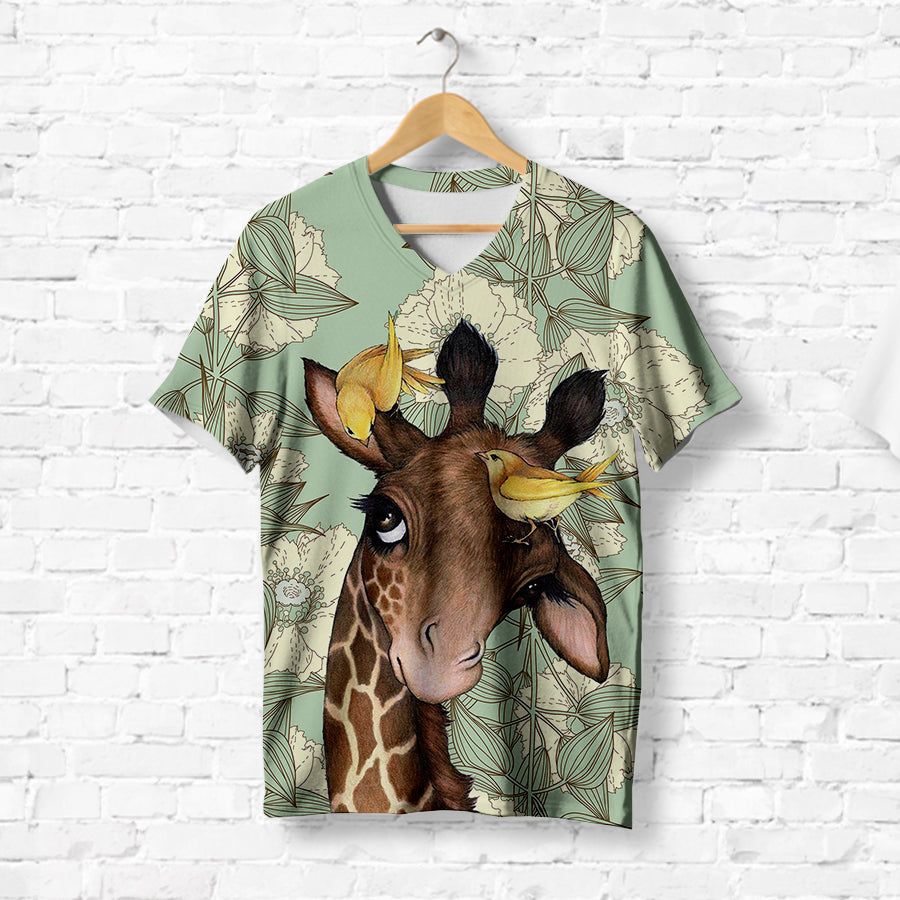 Floral Giraffe T-Shirt