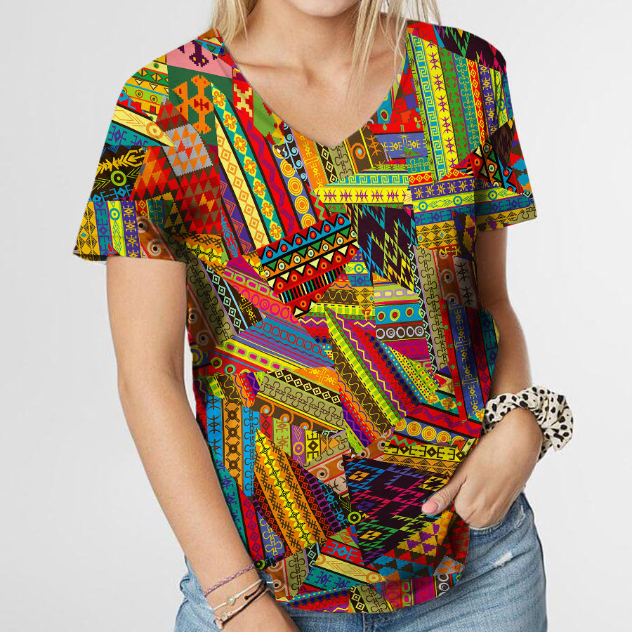 Colorful Patchwork T-Shirt