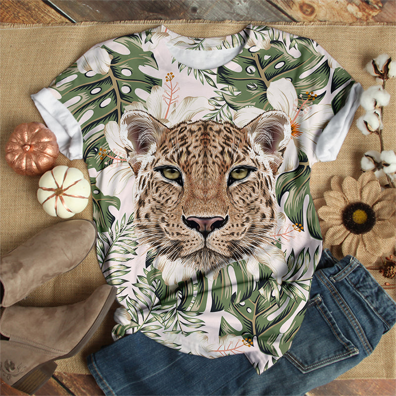 Tropical Leopard T-Shirt