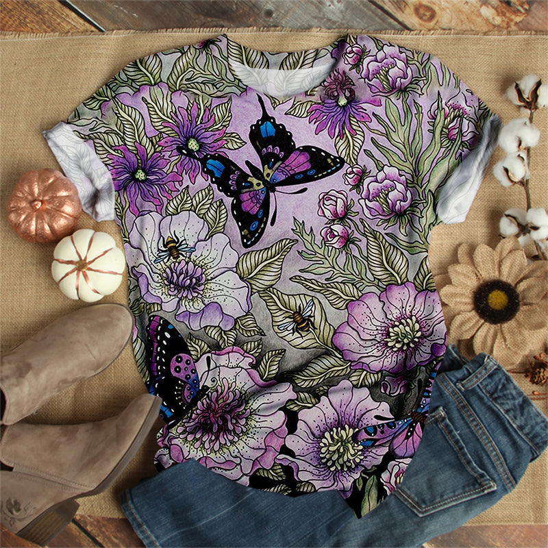 Gorgeous Purple Butterfly T-Shirt