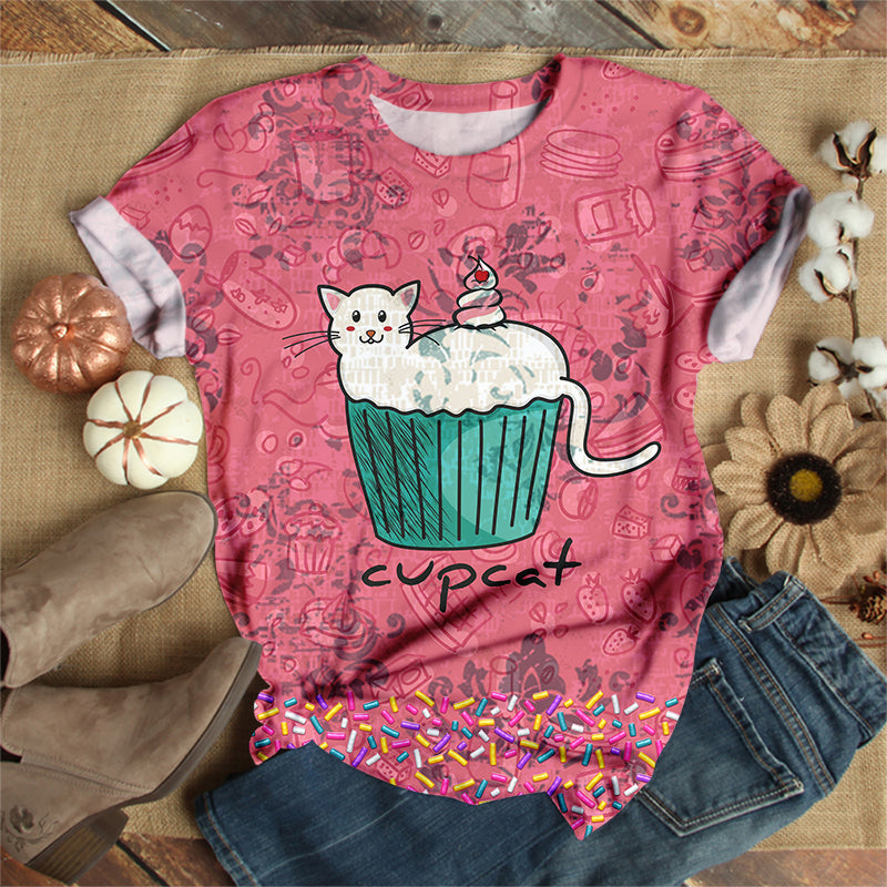 Pink Cupcat T-Shirt
