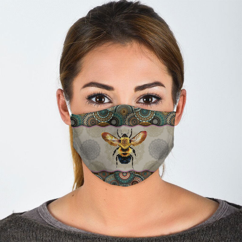 Unique Bee Vintage Face Mask