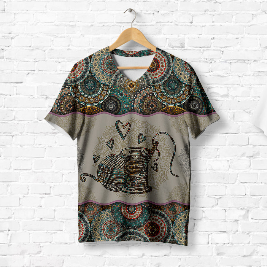 Mandala Sewing T-Shirt