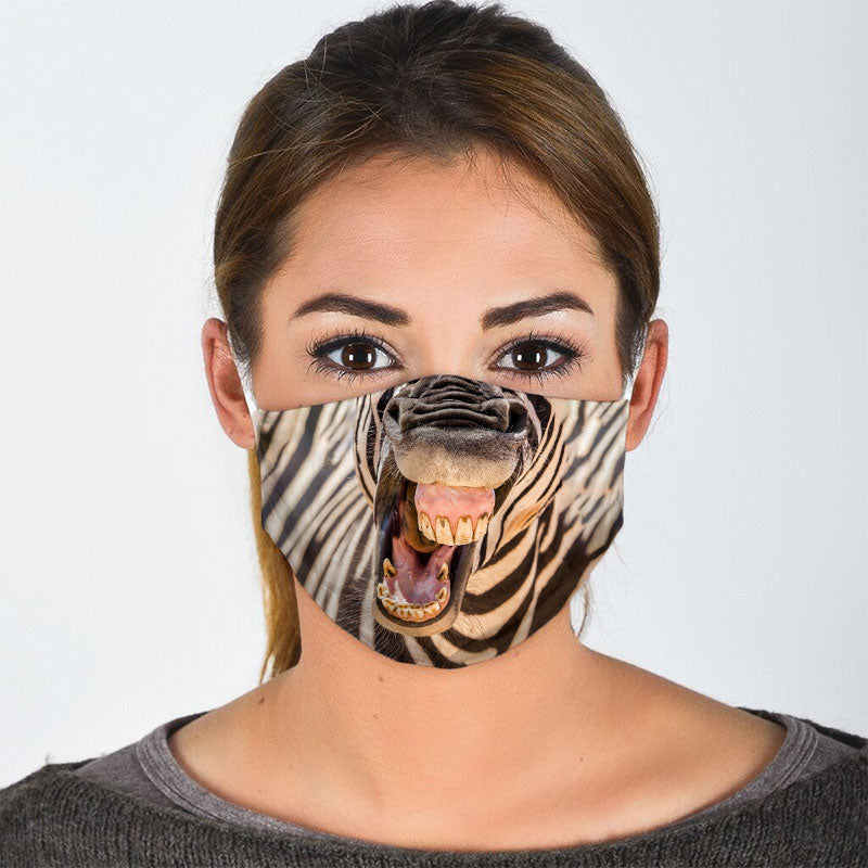 Zebra Mouth Face Mask