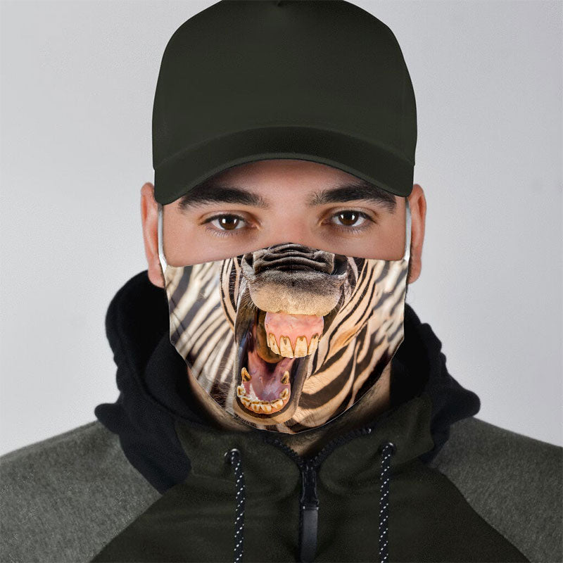 Zebra Mouth Face Mask
