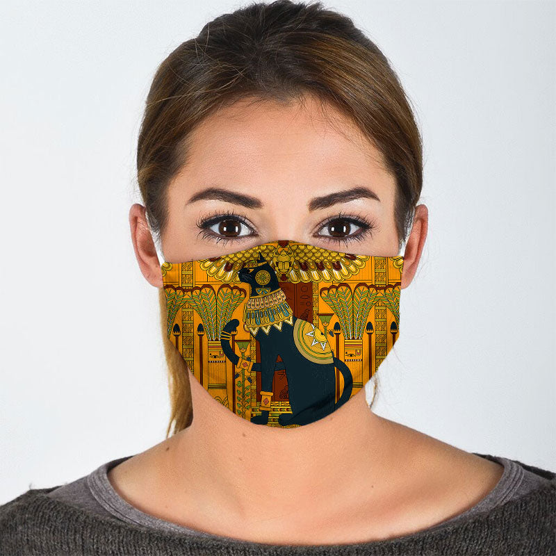 Coloring Egyptian Cat Face Mask