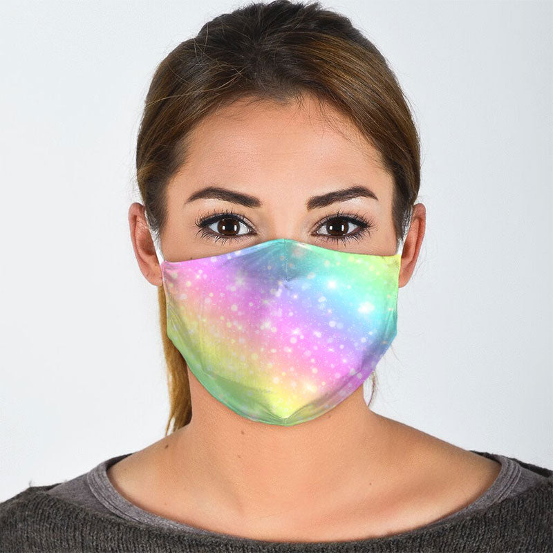 Rainbow Pattern Face Mask