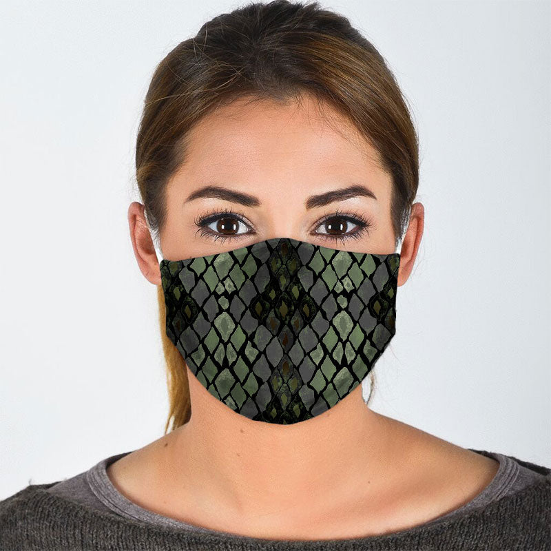 Snake Skin Pattern Face Mask