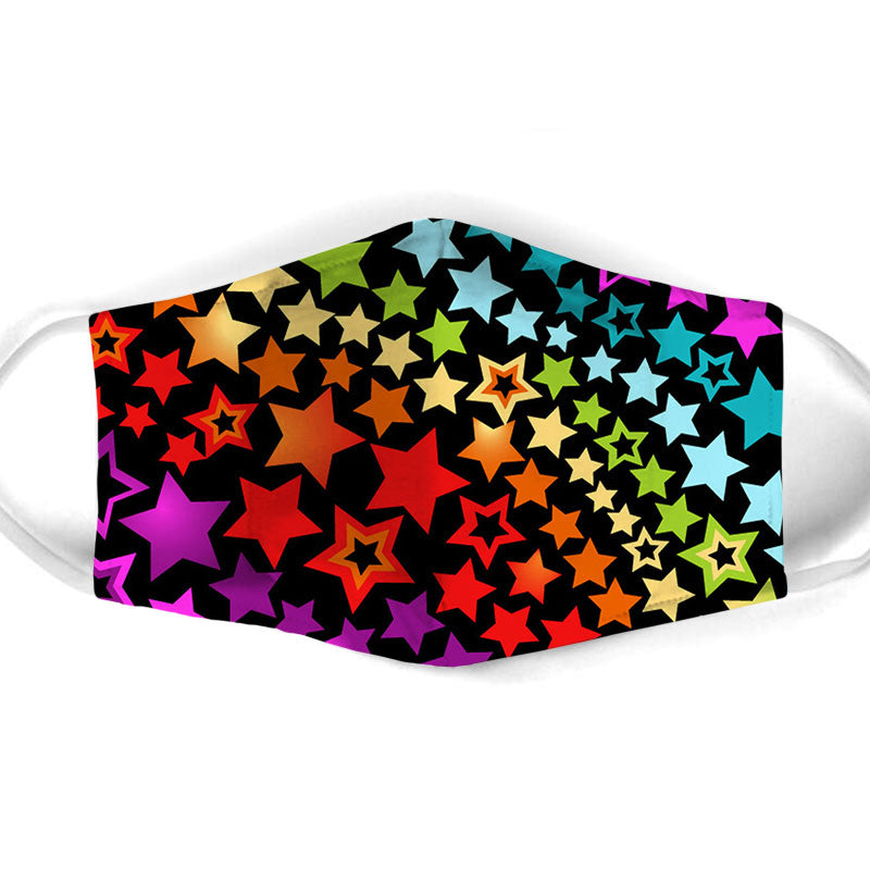 Colorful Stars Face Mask