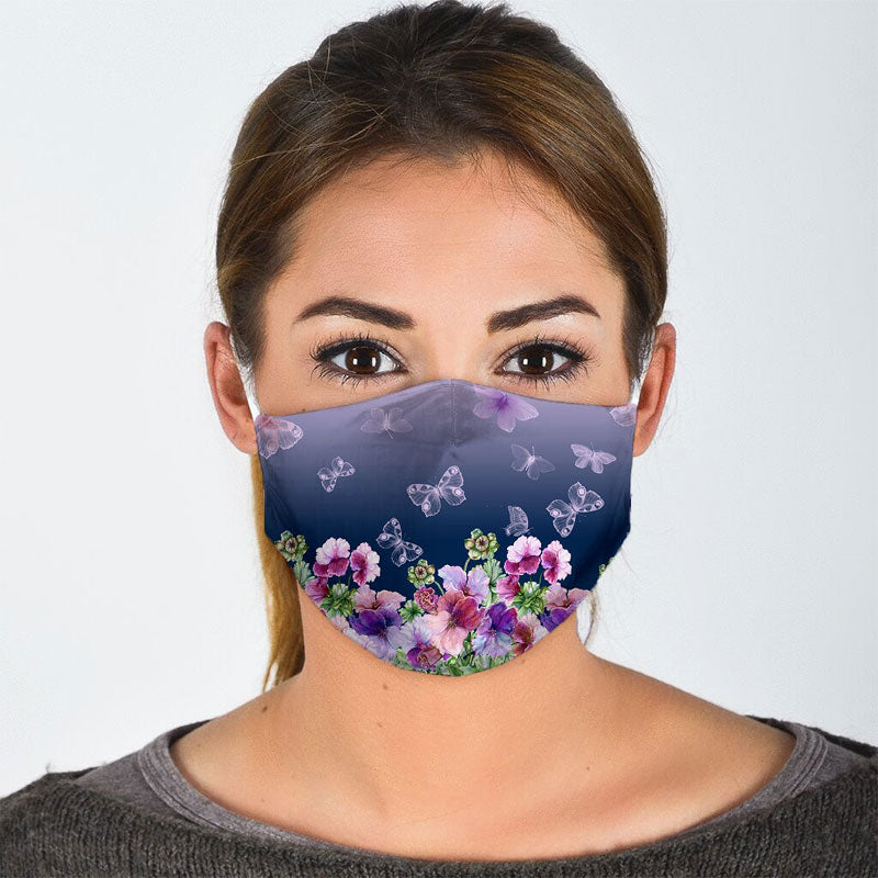 Magic Night Flower Garden Face Mask