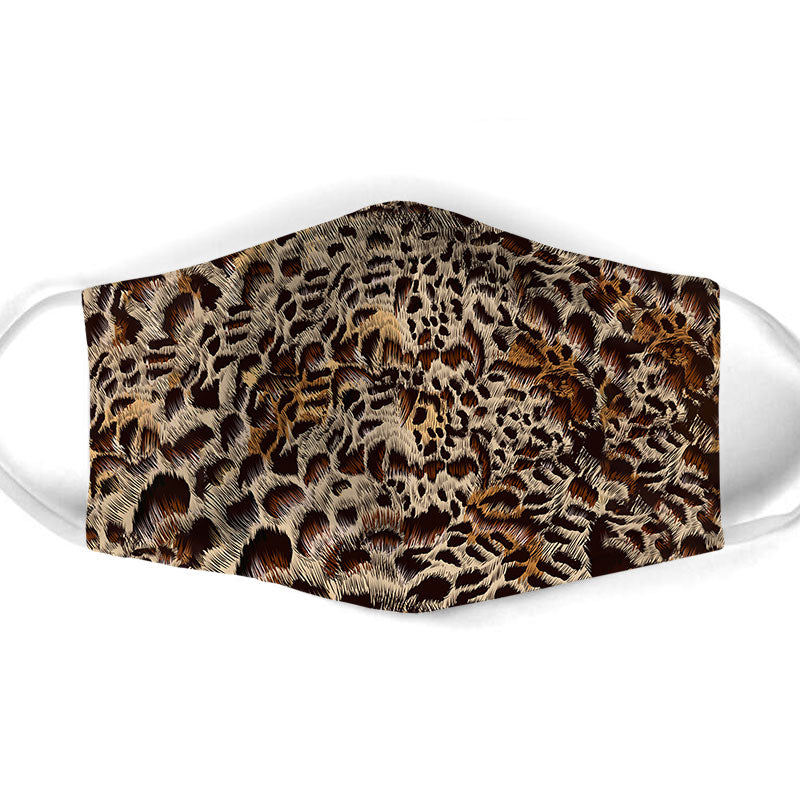 Leopard Skin Fur Face Mask