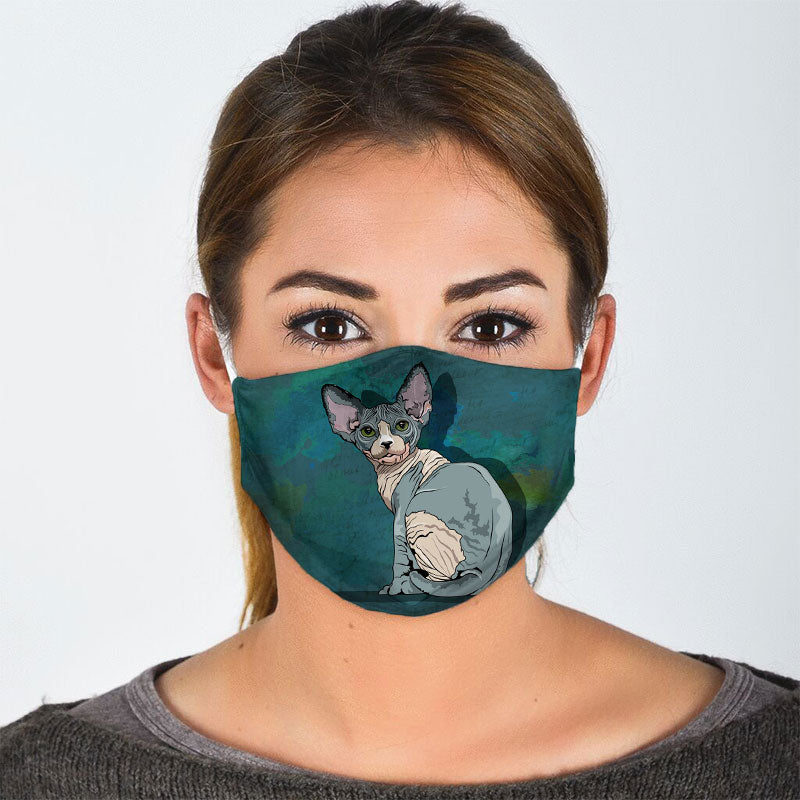 Sphynx Cat Face Mask
