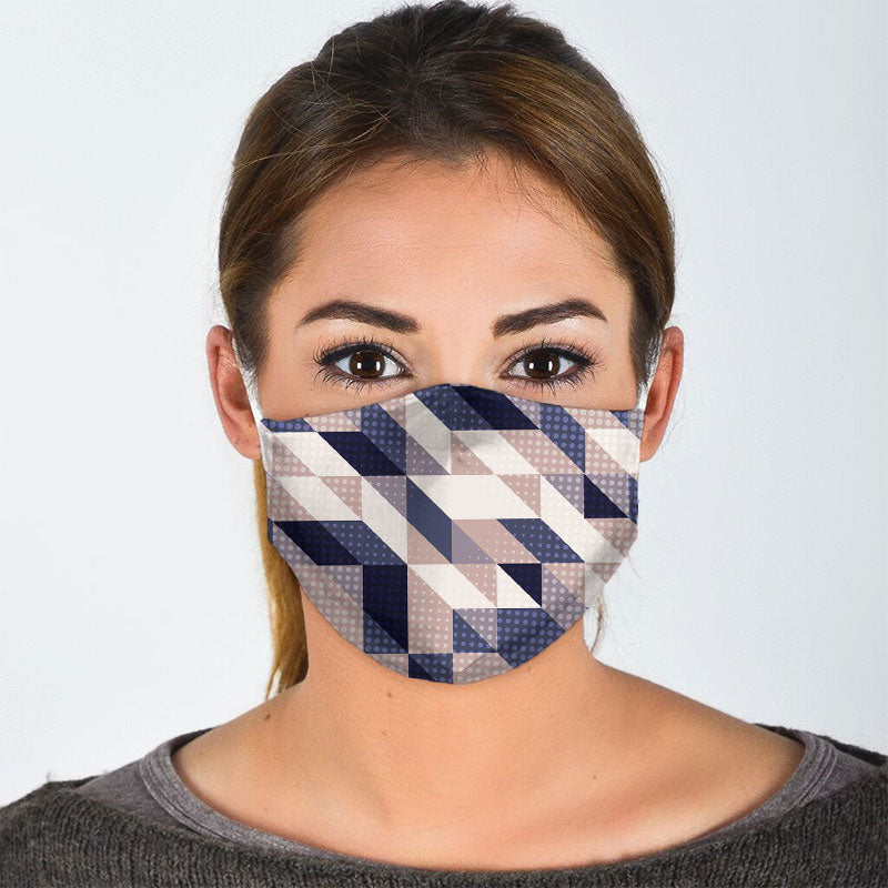 Patchwork Pattern Face Mask