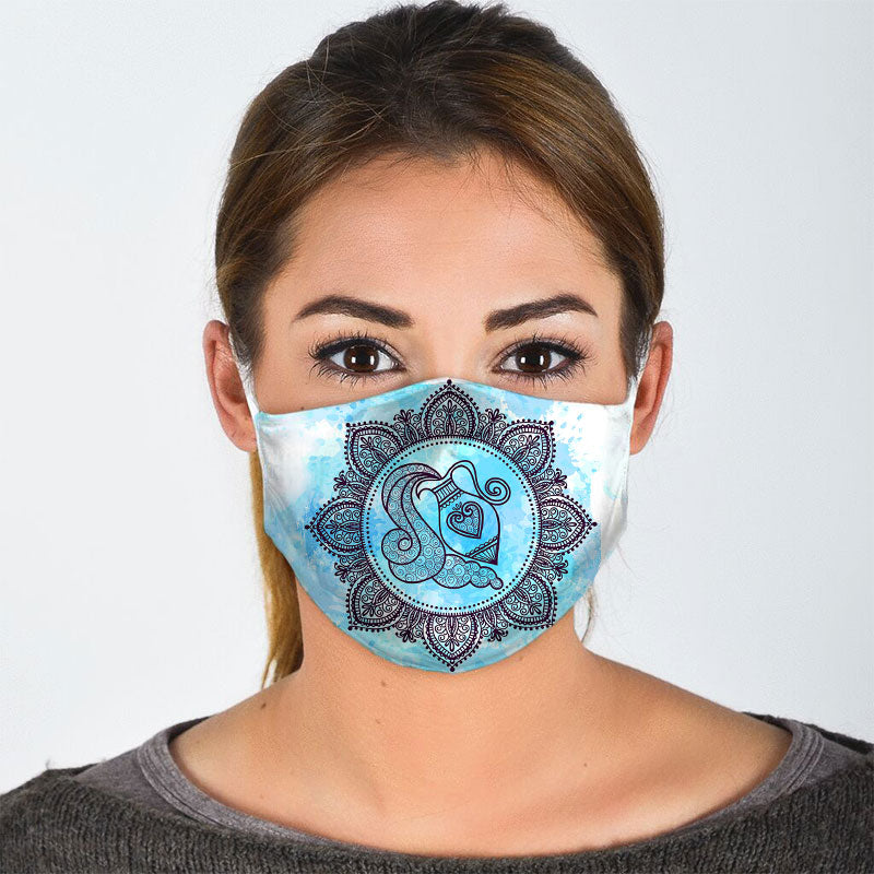 Zodiac Aquarius Face Mask