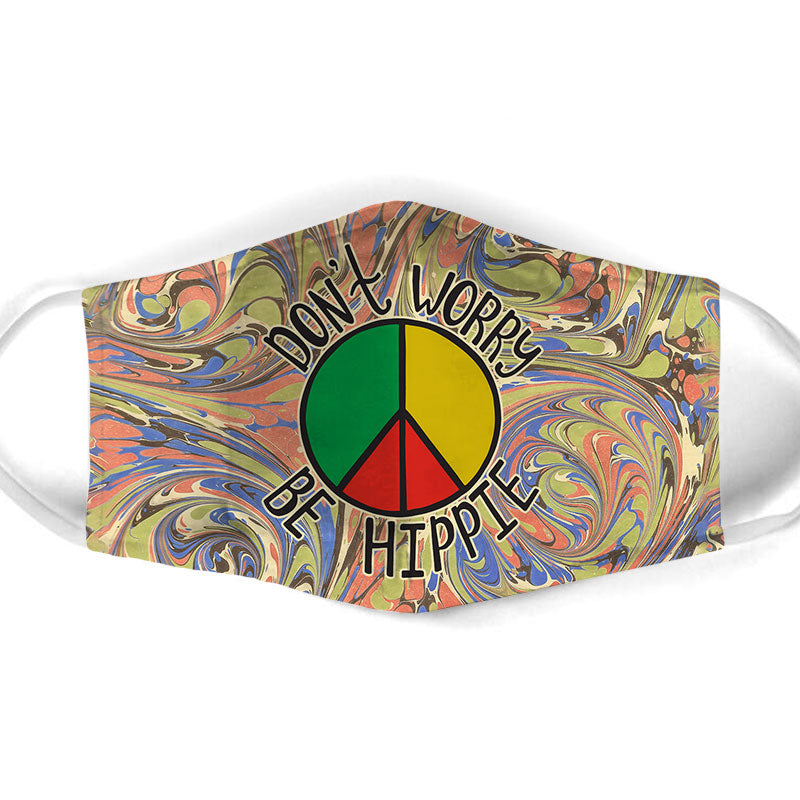 Abstract Hippie Face Mask