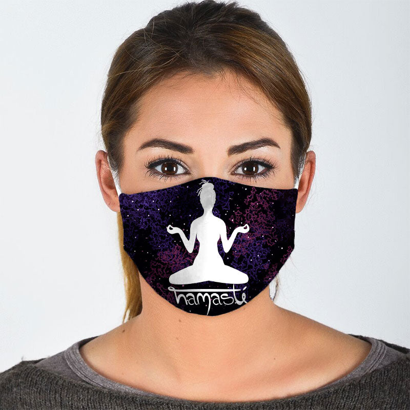 Namaste Yoga Glitter Face Mask