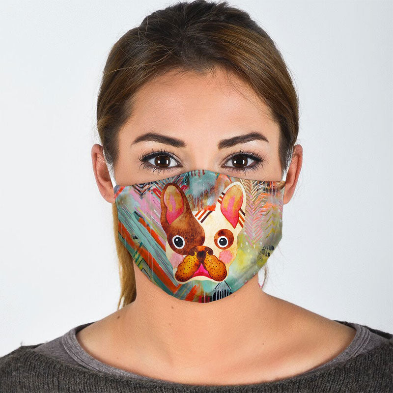 Colorful Bull Face Mask