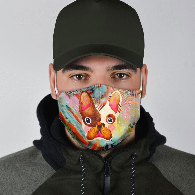 Colorful Bull Face Mask