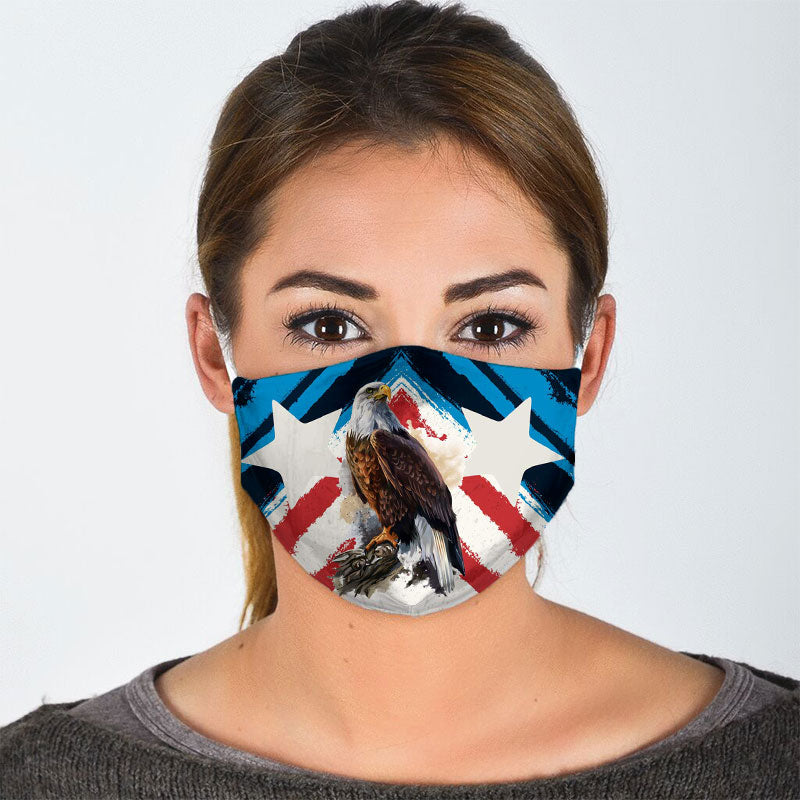 American Flag Eagle Face Mask