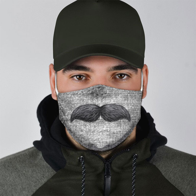 Moustache Pattern Face Mask