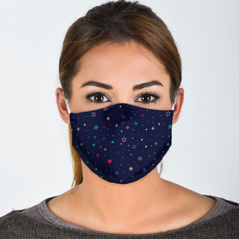 Coloful Starry Night Face Mask
