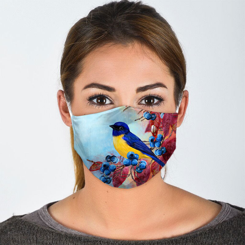 Eastern Bluebird Face Mask