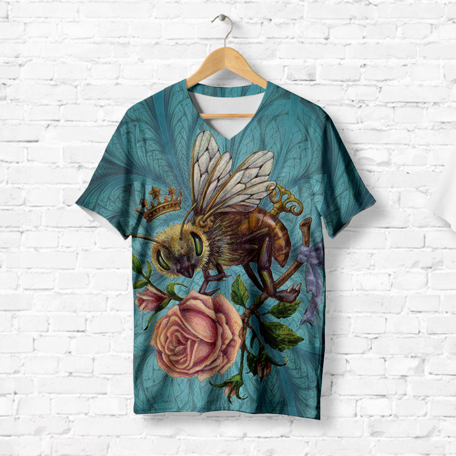 Queen Bee With Flower T-Shirt