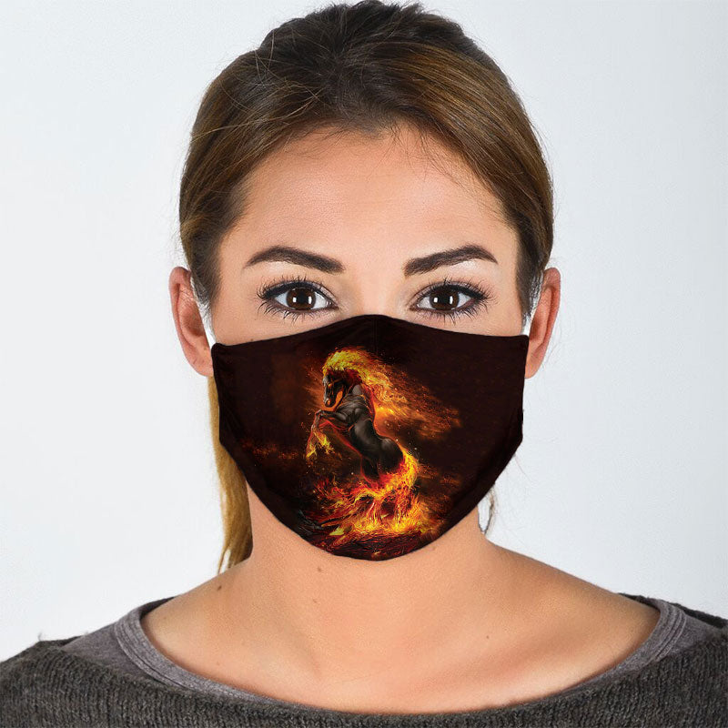 Fire Horse Face Mask